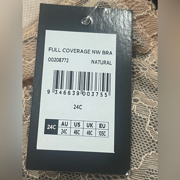 ✨AVENUE BODY Full Coverage Wire Free Bra - beige Size 46C Natural NEW✨ - Picture 7 of 11